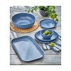 TAG Denim Blue Brooklyn Melamine Brooklyn Melamine Plastic Dinning Butter/Bread Plate Dishwasher Safe Indoor/Outdoor 9.5x9.5 inch Set 4 - 2 of 3