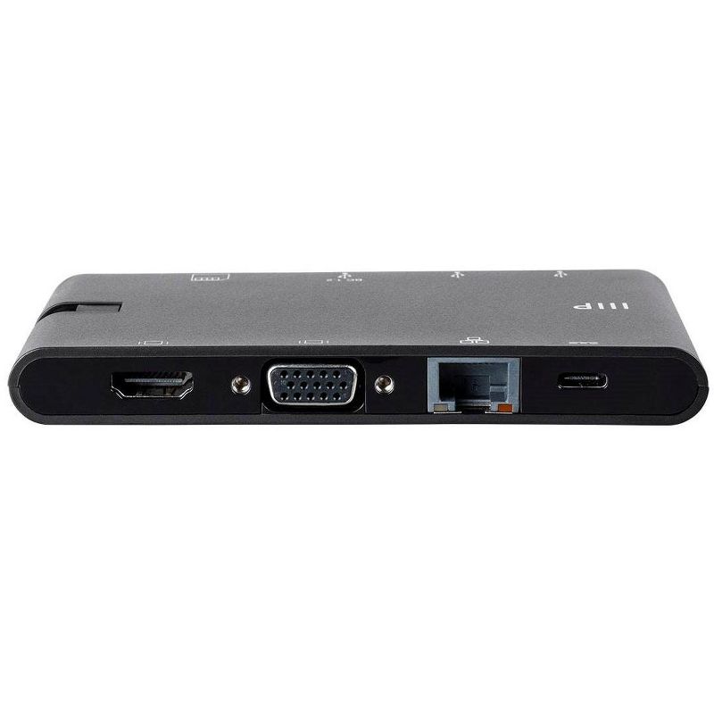 Monoprice USB-C to HDMI 4K@30Hz / VGA / 2-Port USB 3.0 / Gigabit RJ45 / SD Card/USB-C Data Dock Adapter with Folding Type-C Connector - Mobile Series, 3 of 7