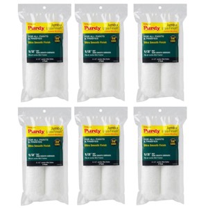 Genuine Purdy 6 Sets of Ultra Finish Jumbo Mini 6-1/2" x 1/2" Nap 2 Pack Roller Covers 140626053-6PK - 1 of 1