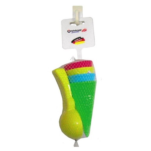 Spielstabil Ice Cream Duo In Net Sand Toy Set - 4 Plastic Cones