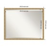 Mila Beveled Wood Framed Bathroom Vanity Wall Mirror - 3 of 4
