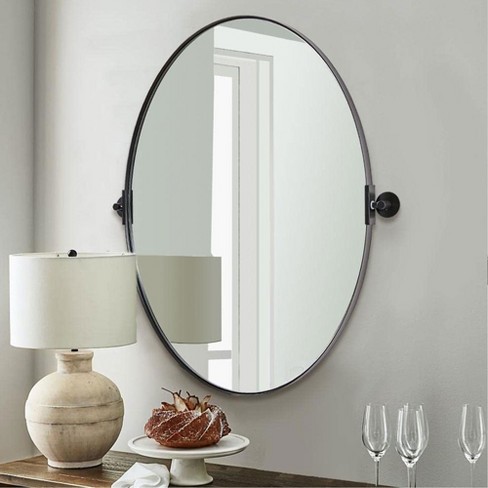 Moon Mirror Silver Round Bathroom Mirrors Circle Wall Mirrors 30