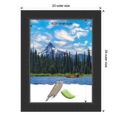 Corvino Black Solid Wood Wall Picture Frame 18x24 Inches