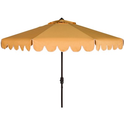 Venice Single Scallop 9Ft Crank Push Button Tilt Umbrella - PAT8010 - Safavieh