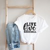 Simply Sage Market Women's Live Love Baseball Short Sleeve Graphic Tee - 3 of 3
