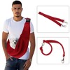 Unique Bargains Pet Sling Carrier Adjustable Pet Sling Red - 4 of 4