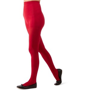Memoi Women's Perfectly Opaque Control Top Tights - 1 of 4