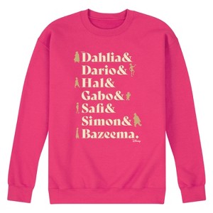 Men's - Disney - Dahlia, Darlo, Hal, Gabo, Safi, Simon, & Bazeema Graphic Fleece Sweatshirt - 1 of 4