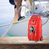 VEVOR Fuel Caddy, 32 Gallon, Portable Fuel Storage Tank On-Wheels, with Manual Transfer Pump, Gasoline Diesel Fuel Container - 2 of 4