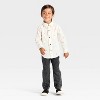 Toddler Boys' Valentine's Day 'XO' Long Sleeve Button-Down Shirt - Cat & Jack™ Cream - 3 of 3