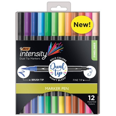 12ct Permanent Markers Intensity Dual Tip - BIC