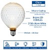 Festive Living G125 + LED Filament Outdoor Covered Patio Pendent Edison Replacement Bulbs, Warm White 2700K, E26 Medium Base - 2 of 4