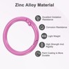 Unique Bargains Metal Spring O Rings Zinc Alloy Durable Multipurpose Lightweight Buckle - 2 of 4