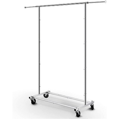 Simple Trending Standard Rod Clothing Garment Rack Chrome