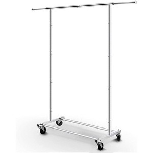 Simple Trending Standard Rod Clothing Garment Rack Chrome - 1 of 4