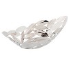Jiallo  Oval Leaves boat - 15-3/4" x 6-3/4" Stainless Steel Home Decor and Gift - 2 of 3