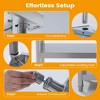 Stainless Steel Work Table, 3-Tier Commercial Metal Prep Table with Casters, Rust-Resistant Utility Tables - 3 of 4