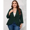 Clearlove Womens Plus Size 3/4 Sleeves Cardigan Lightweight Open Front Draped Ruffles Shawls Wraps Shrugs - 3 of 4