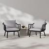 GDFStudio Larla Outdoor Club Chairs with Water-Repellent Cushions (Set of 2) - 2 of 4