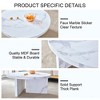 31.4-Inch Round Coffee Table, Modern Aesthetic Circle Coffee Table, Sturdy Leg Support, Easy Assembly, Sofa Side Table - 3 of 4