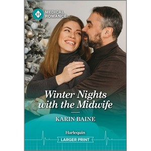 Winter Nights with the Midwife - (Royal York Hospital) Large Print by  Karin Baine (Paperback) - 1 of 1