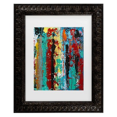 Trademark Fine Art Oliver Nolan Dripping II Matted Framed Art