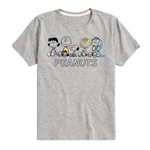 Boys' - Peanuts - Pastel Group Short Sleeve Graphic T-Shirt - 1 of 4
