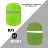 Unique Bargains Reflective Backpack Rain Cover Polyester for Outdoor Hiking Riding Small Fluorescent Green - 4 of 4
