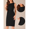 Allegra K Women's Scoop Neck Sleeveless Vintage Business Wedding Tank Dress - 2 of 4