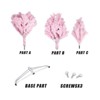 Maggift Artificial Plant 5FT Christmas Tree Pink Including 195 Pendant Tree Skirts and Guardrails Quick Shape Flock Decor, Pink, 25.98"*25.98"*59.06" - 4 of 4