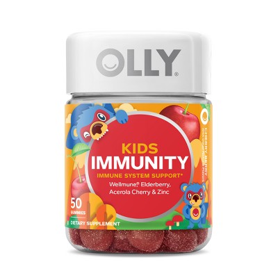 OLLY Kids Immunity Elderberry Gummies - Cherry Berry - 50ct