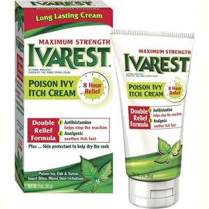 Ivarest Poison Ivy Itch Relief Cream Max Strength 2 Oz - 1 of 4