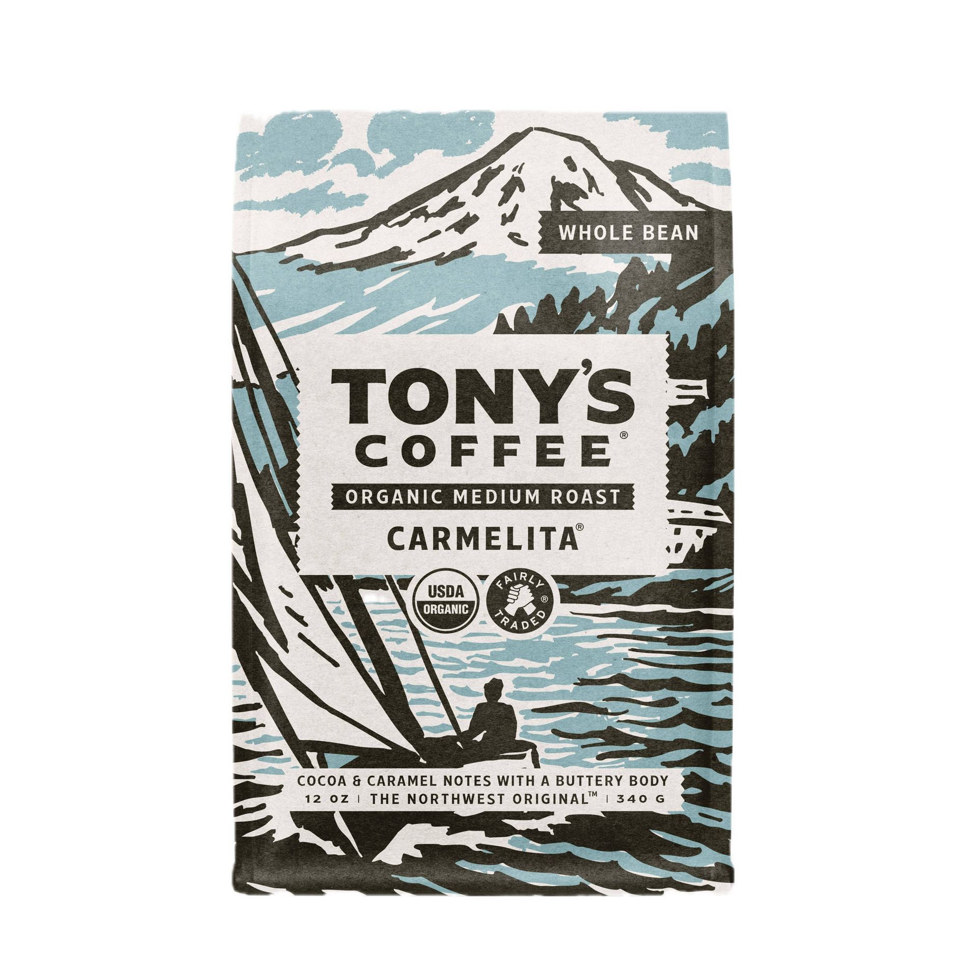 Tony's Coffee Carmelita Medium Roast Whole Bean Coffee - 12oz