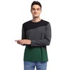 WhizMax Men's Casual Slim Fit Round Neck Color Block Long Sleeve T-Shirt - 2 of 4