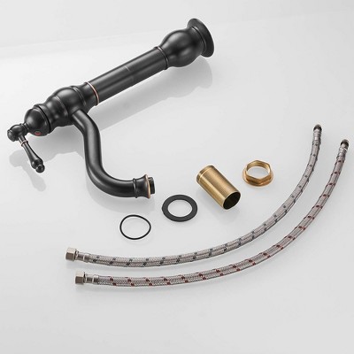 Oil Rubbed Bronze Single Handle Vessel Bathroom Faucet