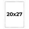 PosterPalooza | Modern Shadow Box 1" Depth White Picture Frame - UV Acrylic, Backing, Hanging Hardware - 2 of 4