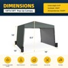 EROMMY 10x10 Ft Pop Up Canopy Tent With 2 Sidewalls, Waterproof Sun Shade Tent For Commercial Events, Markets, And Backyard Gatherings - 3 of 4