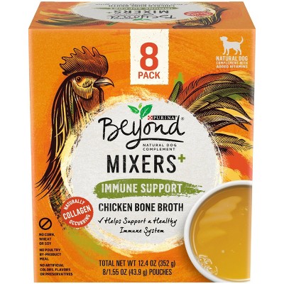 Purina Beyond Mixers Inmmune Support Chicken Bone Broth Wet Dog Food Complement - 1.55oz/8ct Pack