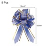 Unique Bargains Wedding Baskets Presents Large Pull Bow Bright Gift Wrapping Ribbon 5 Pcs - 2 of 4