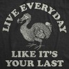 Mens Funny T Shirts Live Everyday Like Its Your Last Sarcastic Dodo Bird Graphic Novelty Tee For Men - Crazy Dog Men's T Shirt - 2 of 4