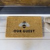 Evergreen Bee Our Guest Woven Back Coir Mat - 4 of 4
