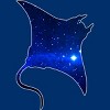 Men's Design By Humans Space Manta Ray By Shrenk T-Shirt - 2 of 3
