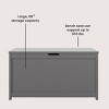 Child Craft Harmony 33 inch Wood Toy Box, Large Storage Chest, 2 Safety Hinges, Standard Ventilation Hole on Back, 6 Cubic Feet of Storage - 4 of 4