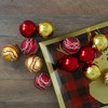 Northlight 12ct Red and Gold Shatterproof Shiny and Matte Christmas Ball Ornaments 2.25" (60mm) - 2 of 4