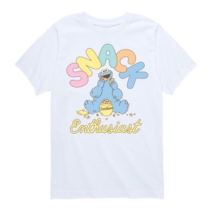 Boys' - Sesame Street - Snack Enthusiast Short Sleeve Graphic T-Shirt - 1 of 4