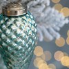 NAYSAYE Party Decoration and Accessories Glass Tear Drop Ornaments Set of 12 for Christmas Tree Decorations, Blue, 1.7"*1.7"*3.1" - 3 of 4