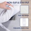 3 Inch Gel Foam Mattress Topper Queen, High Density Cooling Pad with Bamboo Cover - 2 of 4