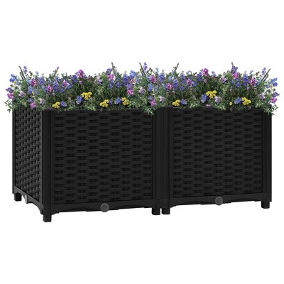 vidaXL Raised Bed 31.5"x15.7"x15" Polypropylene