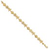 Black Bow Jewelry 14k Yellow Gold Seashell Theme Bracelet - 7.25 Inch - 2 of 4