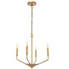 Elegant Lighting Enzo 4 light Brass pendant - 3 of 4